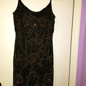 Beautiful sequined Papell Boutique cocktail dress